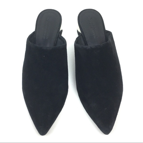 Mercedes Castillo mule black suede leather wedge - Picture 3 of 9